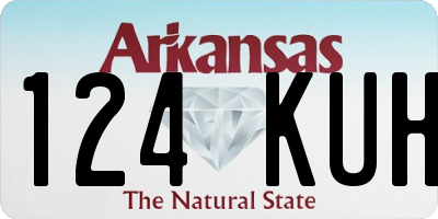 AR license plate 124KUH