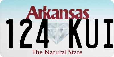 AR license plate 124KUI