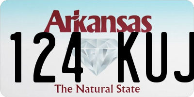 AR license plate 124KUJ
