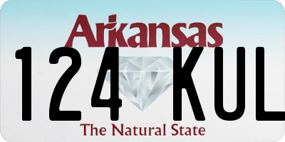 AR license plate 124KUL