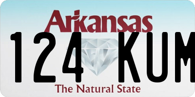 AR license plate 124KUM