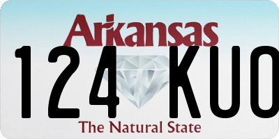 AR license plate 124KUO