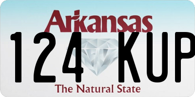 AR license plate 124KUP