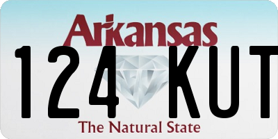 AR license plate 124KUT