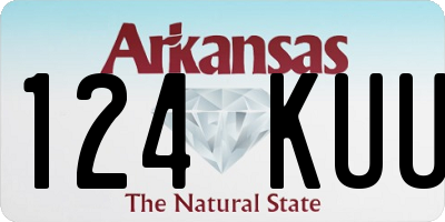 AR license plate 124KUU