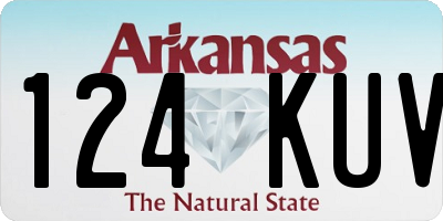 AR license plate 124KUV
