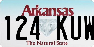 AR license plate 124KUW