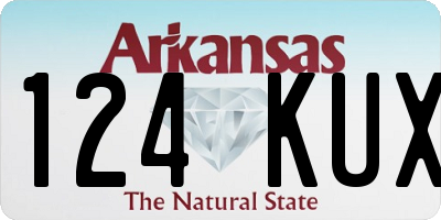 AR license plate 124KUX