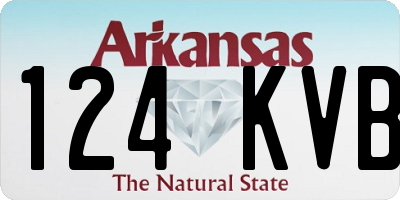 AR license plate 124KVB