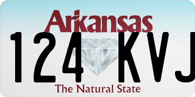 AR license plate 124KVJ
