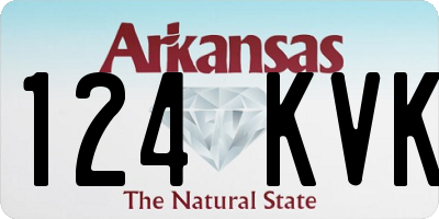 AR license plate 124KVK