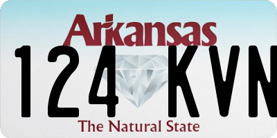 AR license plate 124KVN