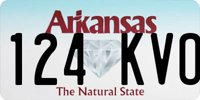 AR license plate 124KVO