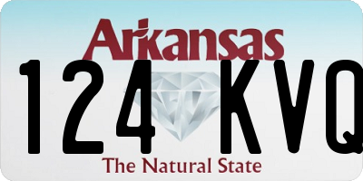 AR license plate 124KVQ