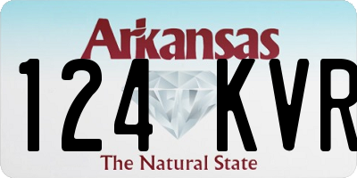 AR license plate 124KVR