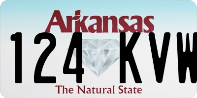 AR license plate 124KVW