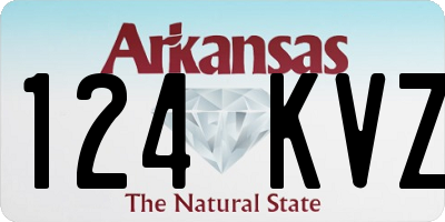 AR license plate 124KVZ