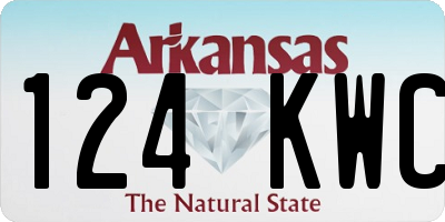 AR license plate 124KWC