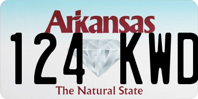 AR license plate 124KWD