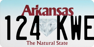 AR license plate 124KWE
