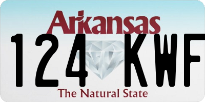 AR license plate 124KWF