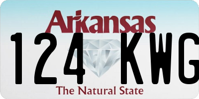 AR license plate 124KWG