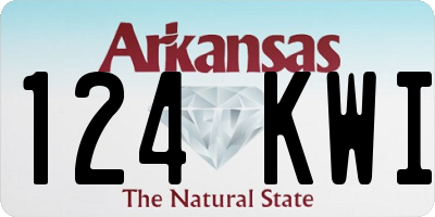 AR license plate 124KWI
