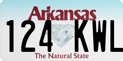 AR license plate 124KWL