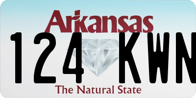 AR license plate 124KWN