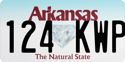 AR license plate 124KWP
