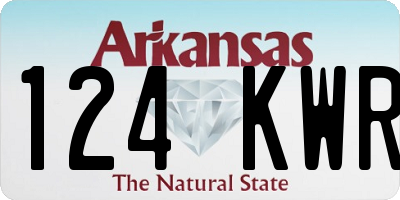 AR license plate 124KWR
