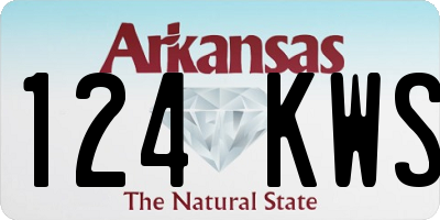AR license plate 124KWS