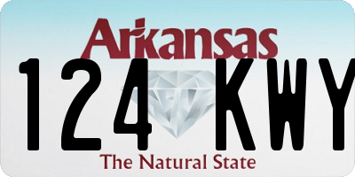AR license plate 124KWY