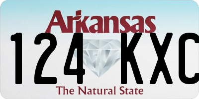 AR license plate 124KXC