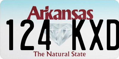 AR license plate 124KXD
