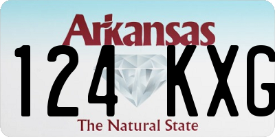 AR license plate 124KXG