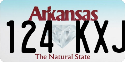 AR license plate 124KXJ