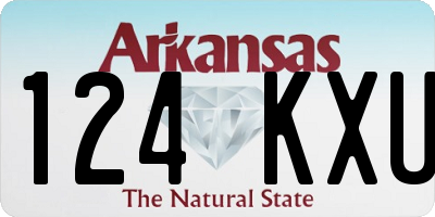 AR license plate 124KXU