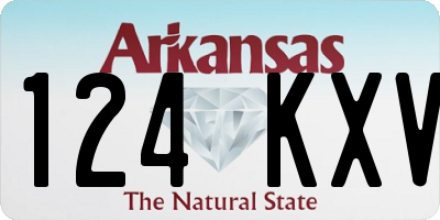 AR license plate 124KXV