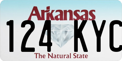 AR license plate 124KYC