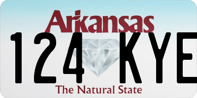 AR license plate 124KYE