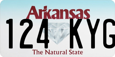 AR license plate 124KYG