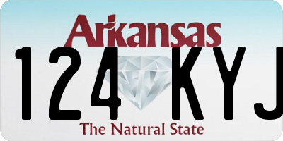AR license plate 124KYJ