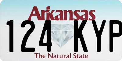 AR license plate 124KYP