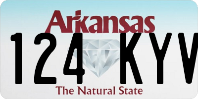 AR license plate 124KYV