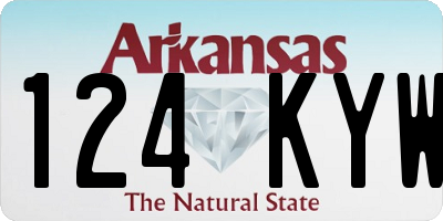 AR license plate 124KYW