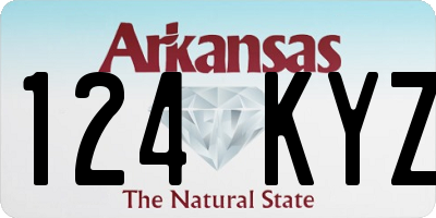 AR license plate 124KYZ