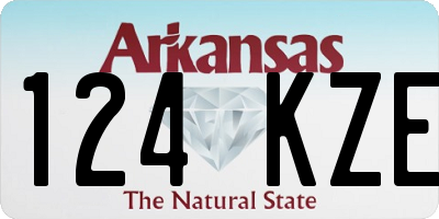 AR license plate 124KZE