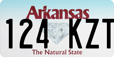 AR license plate 124KZT