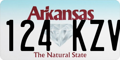 AR license plate 124KZV